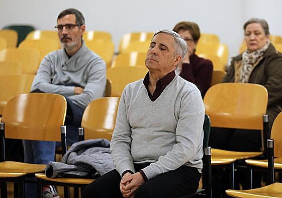 El acusado, durante el juicio.