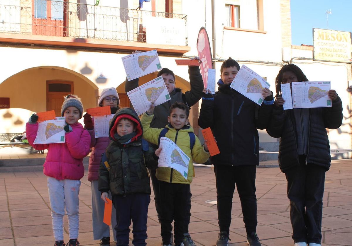 Carrera infantil de orientación en Badarán