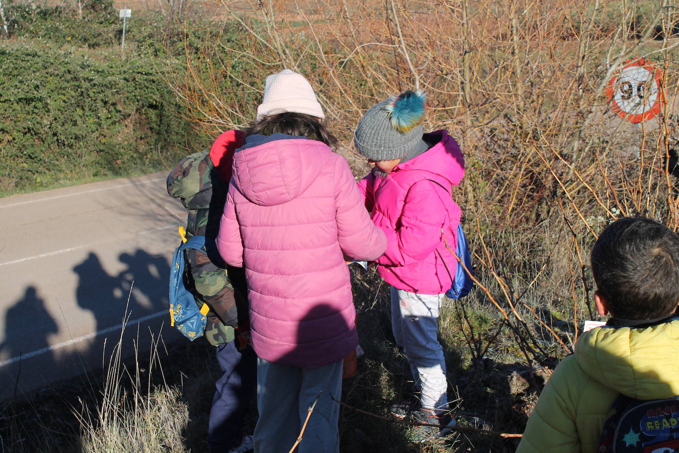 Carrera infantil de orientación en Badarán