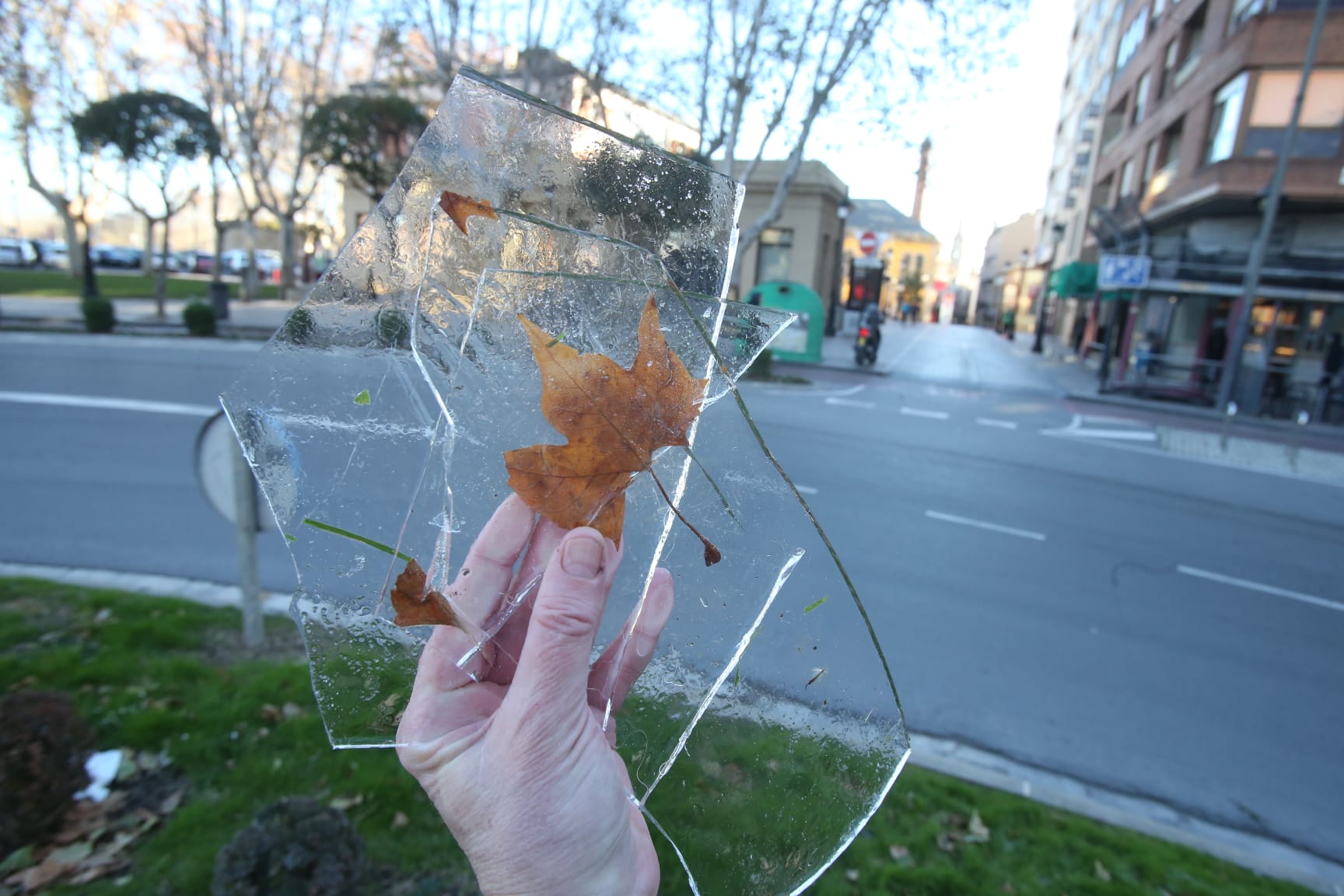 Hielo en Logroño