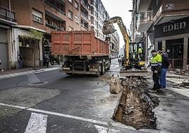 Parte de los trabajos llevados a cabo en la zona.