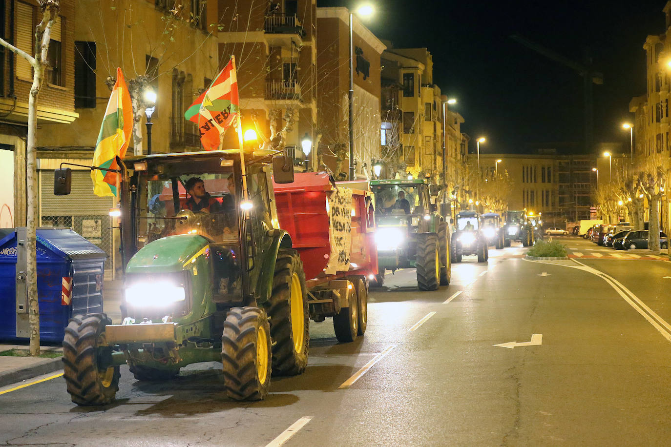 Las imágenes de los tractores en las calles de Logroño