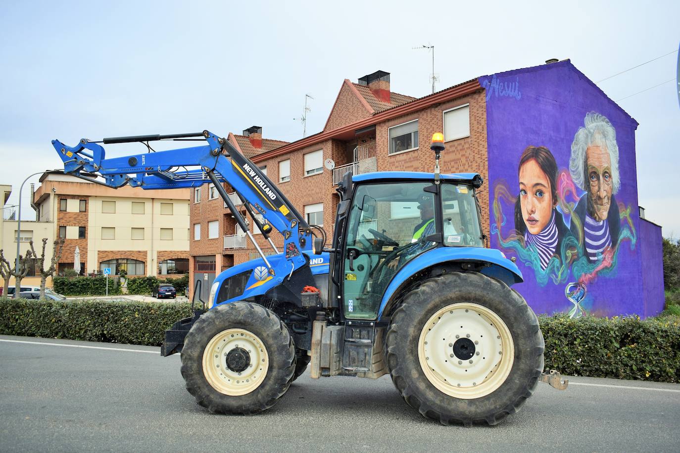 Las imágenes de los agricultores protestando en El Sequero