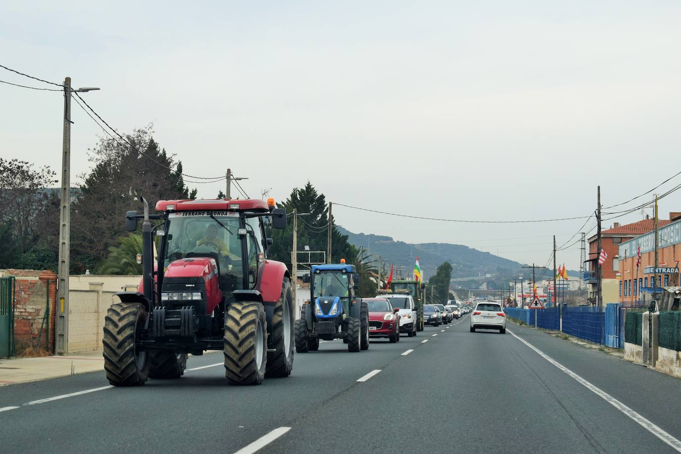 Las imágenes de los agricultores protestando en El Sequero