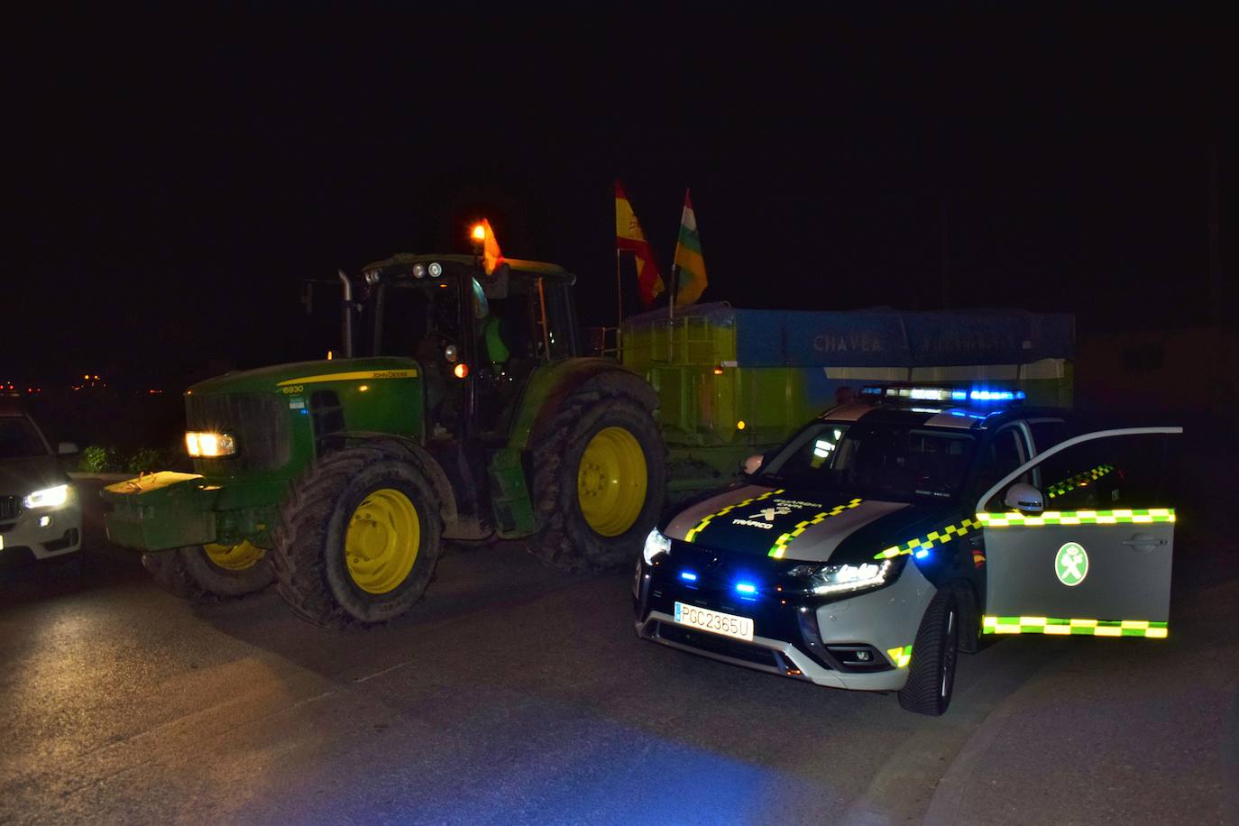 Fotos de la protesta agraria en Villamediana