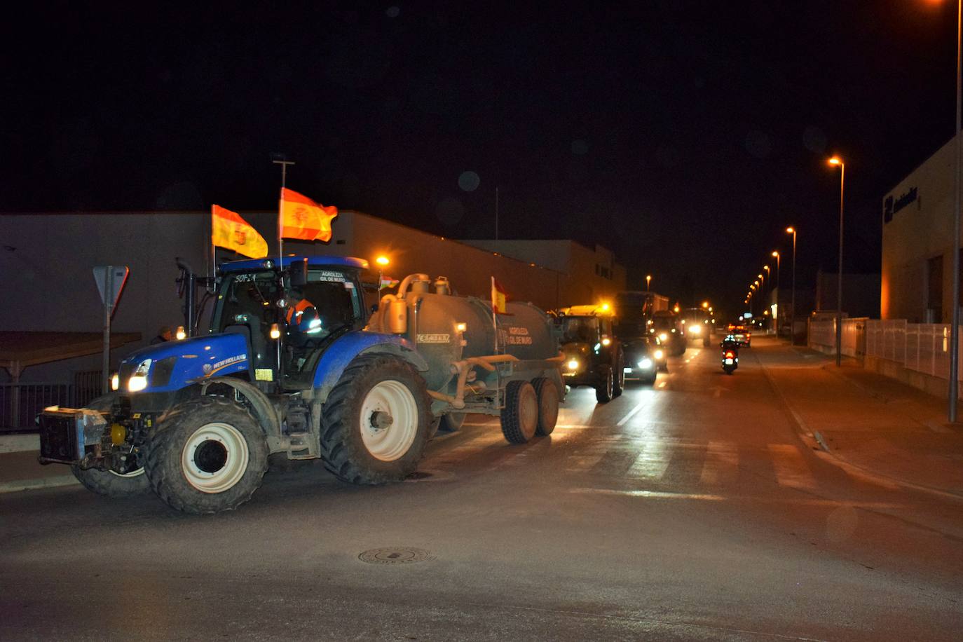 Fotos de la protesta agraria en Villamediana