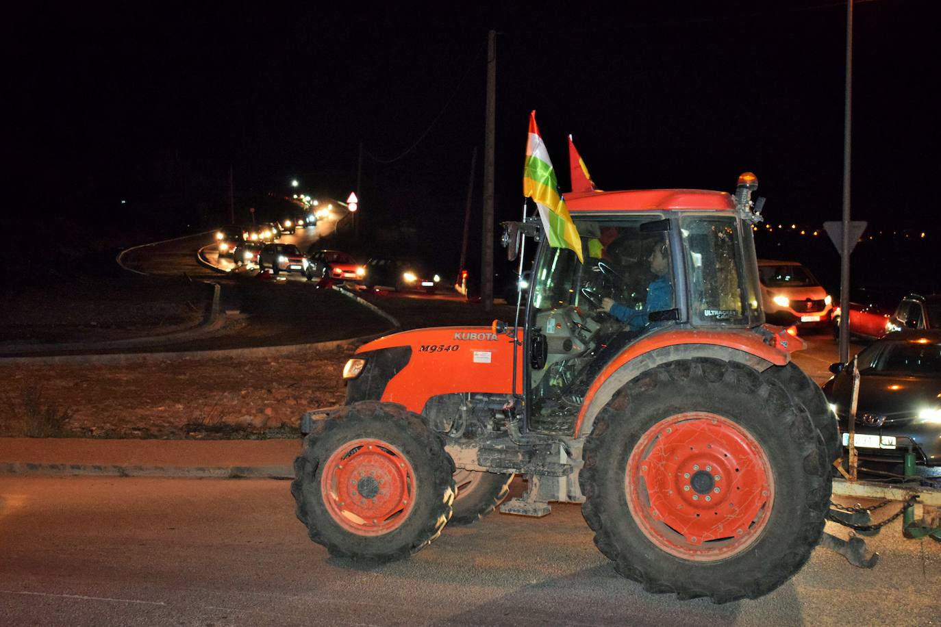 Fotos de la protesta agraria en Villamediana