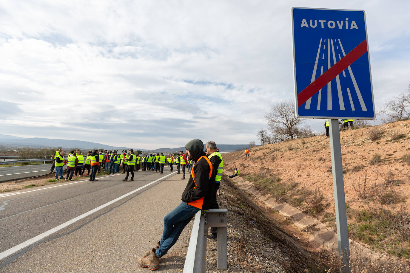 La protesta de Lentiscares, en imágenes