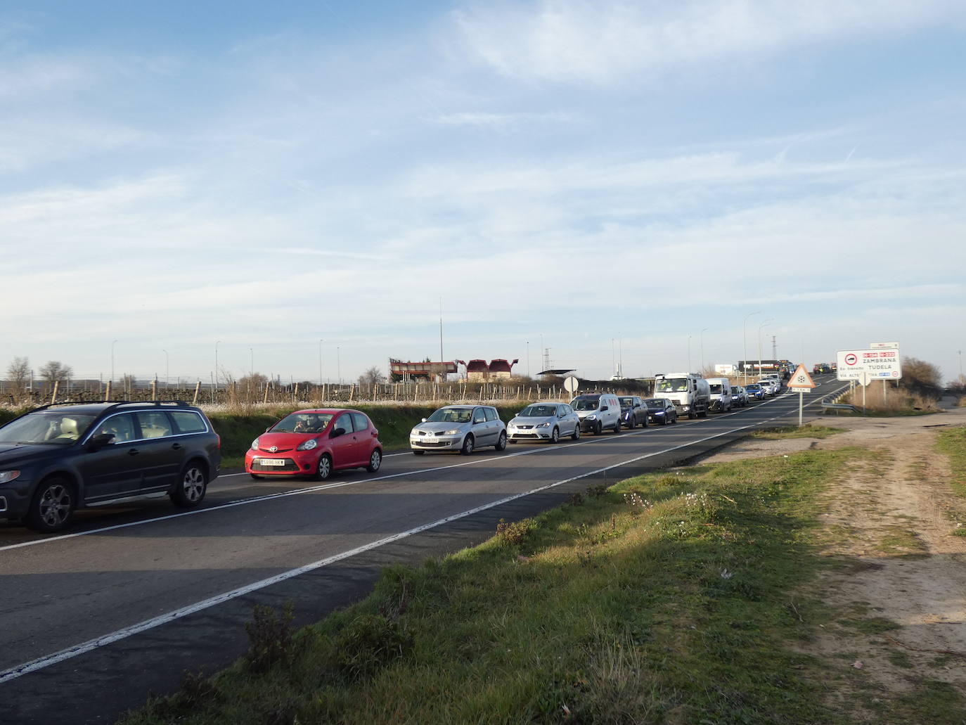 Circulación lenta en la comarca de Haro