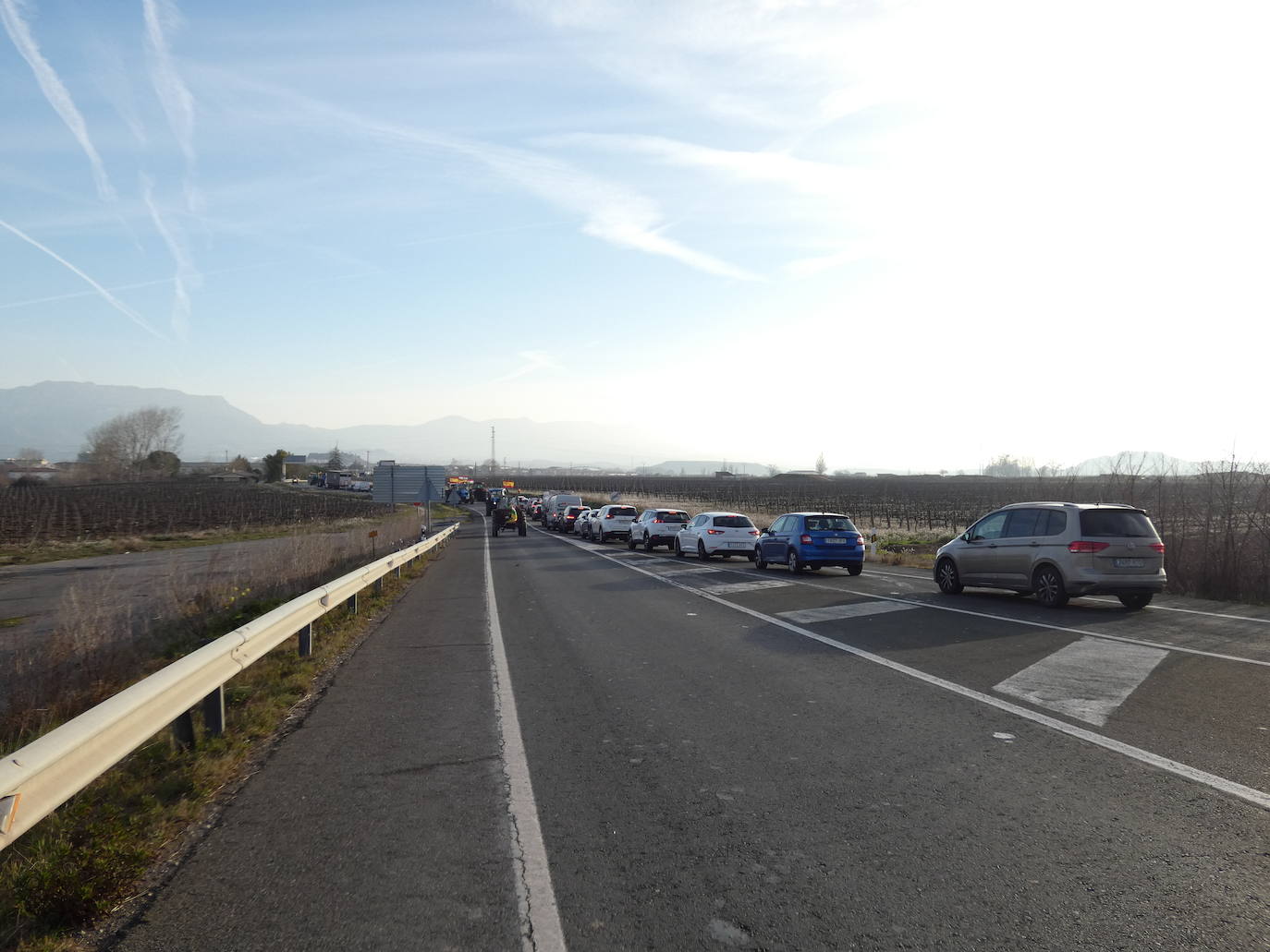 Circulación lenta en la comarca de Haro