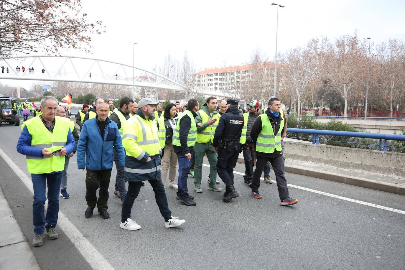 Las imágenes de la protesta en Logroño