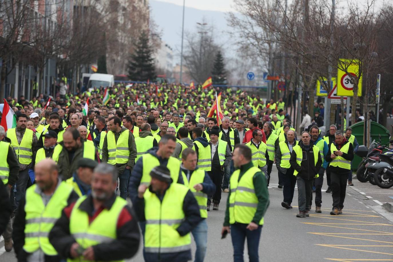 Las imágenes de la protesta en Logroño