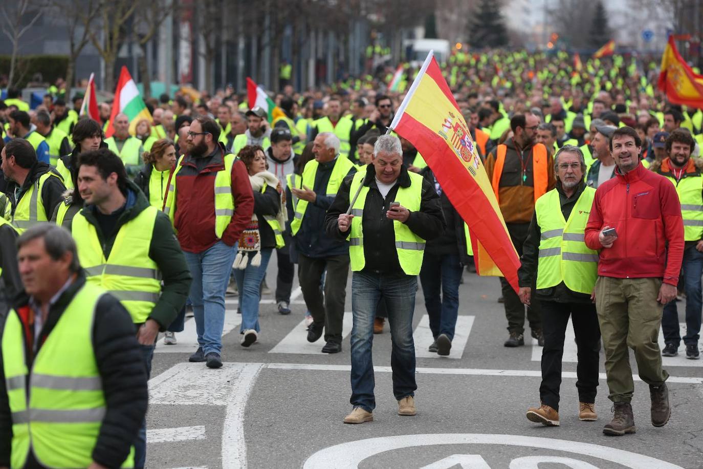 Las imágenes de la protesta en Logroño