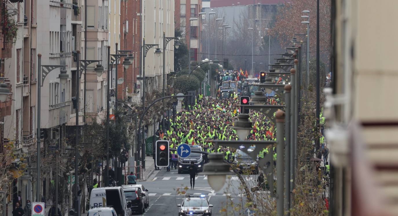 Las imágenes de la protesta en Logroño