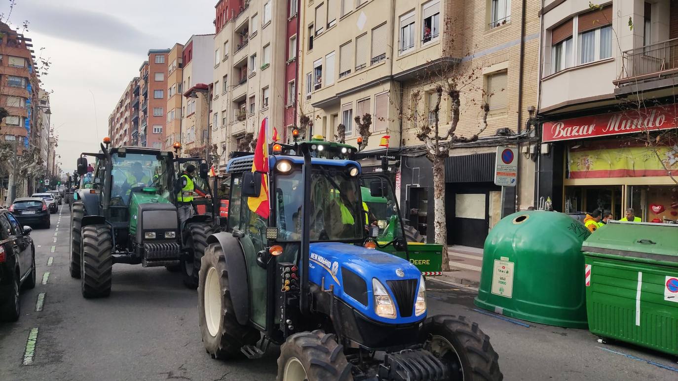 Las imágenes de la protesta en Logroño