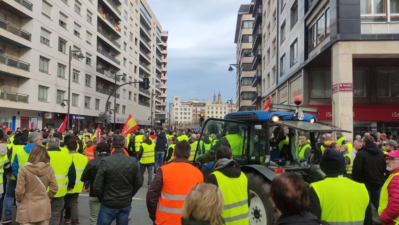 Las imágenes de la protesta en Logroño