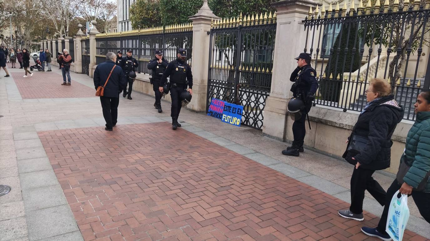 Las imágenes de la protesta en Logroño