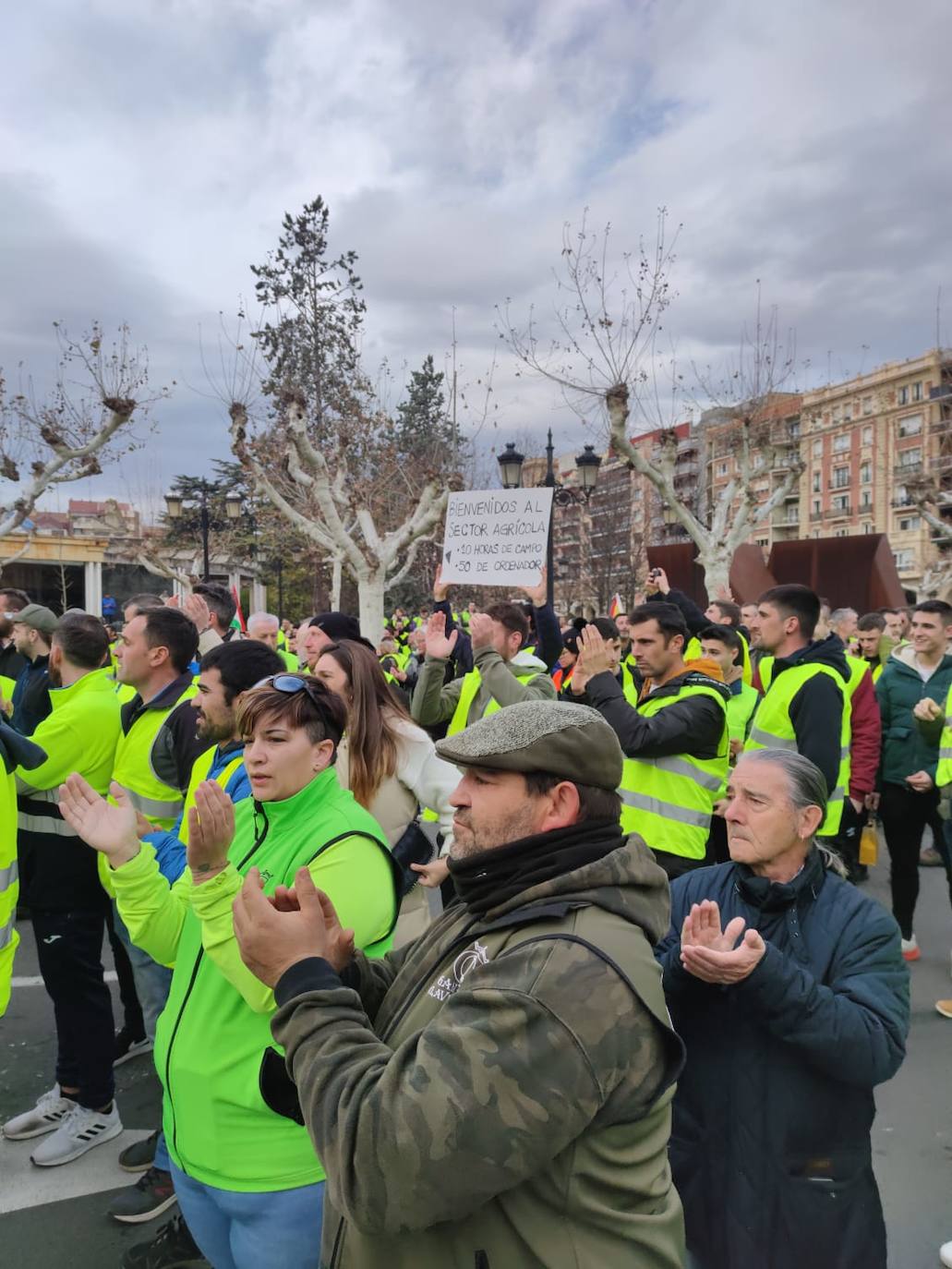 Las imágenes de la protesta en Logroño