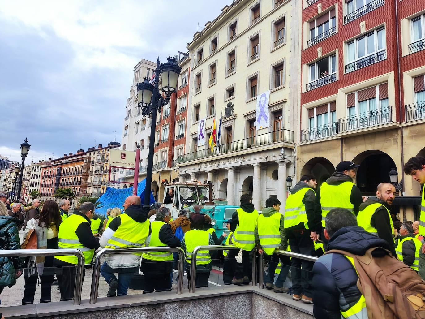 Las imágenes de la protesta en Logroño