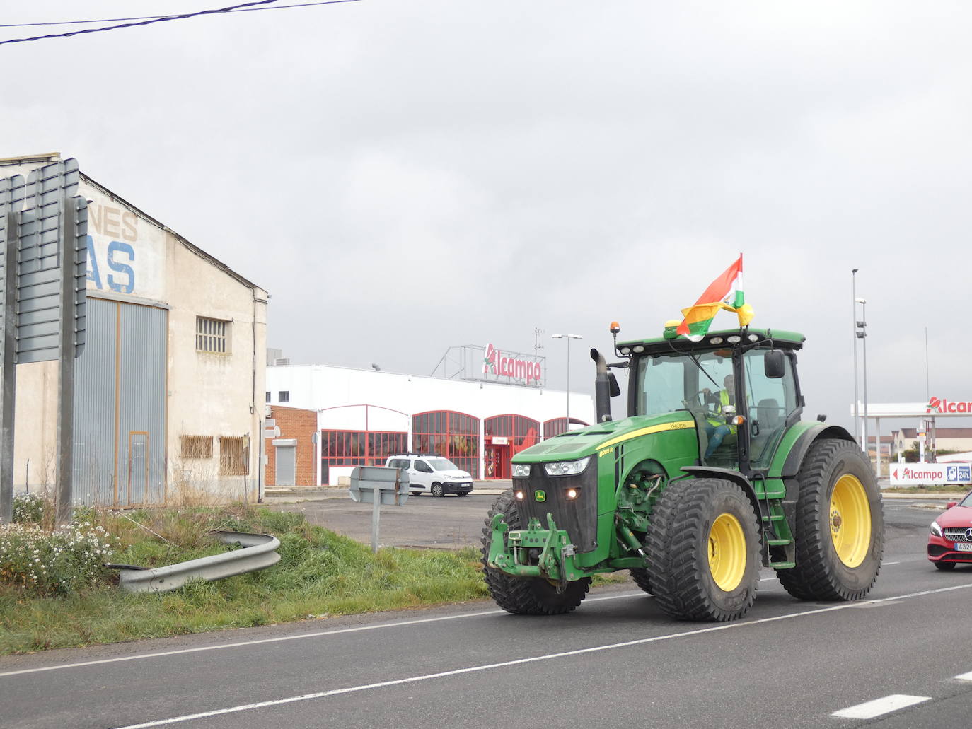 Los tractores salieron a la calle en Haro