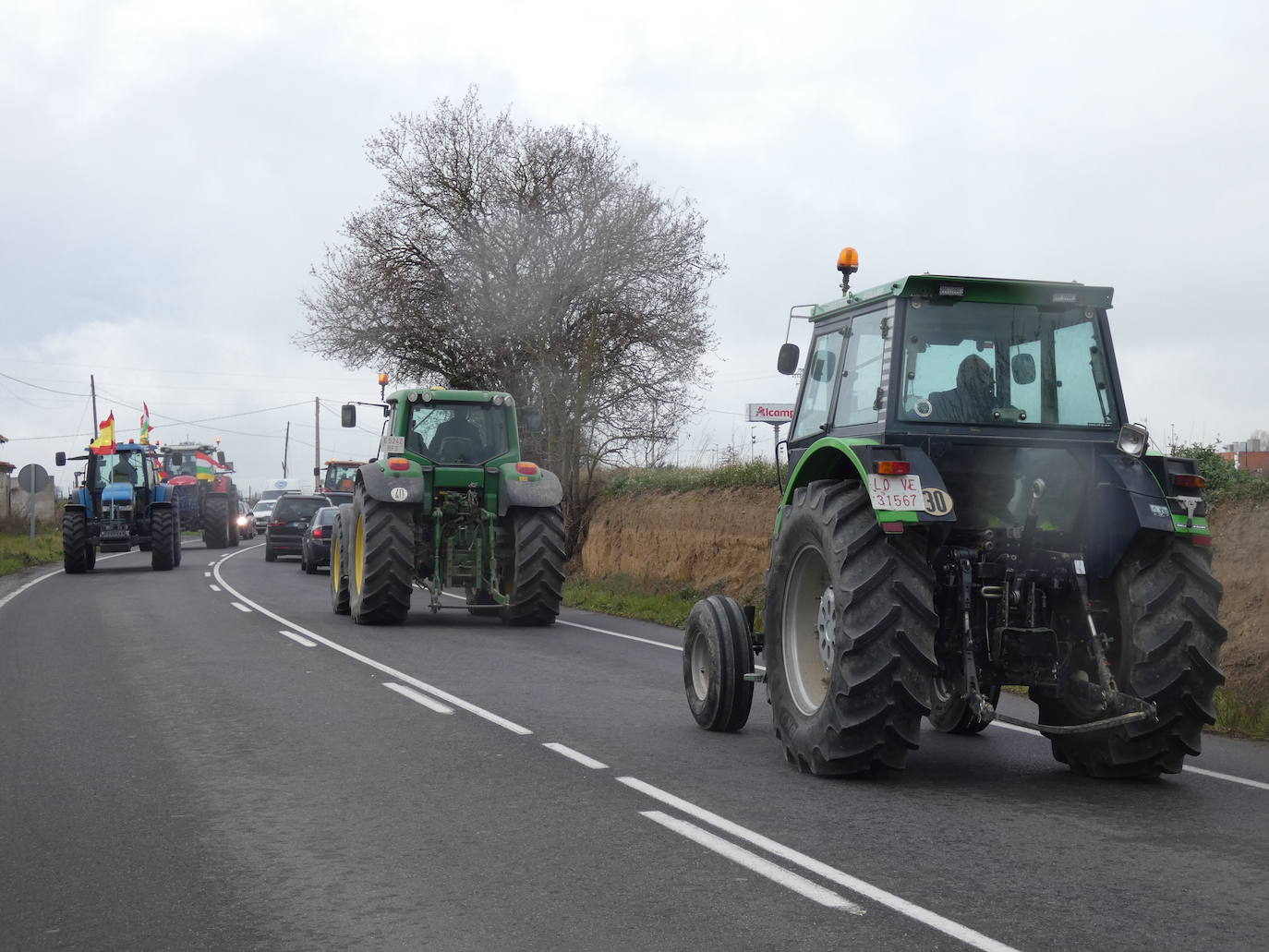 Los tractores salieron a la calle en Haro