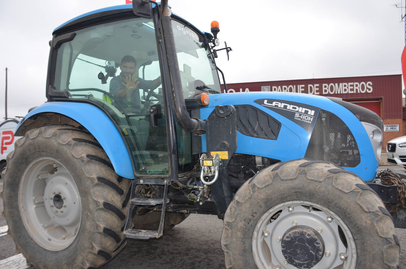 La tractorada en Calahorra de esta cuarta jornada, en imágenes