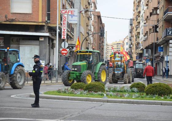 La tractorada en Calahorra de esta cuarta jornada, en imágenes