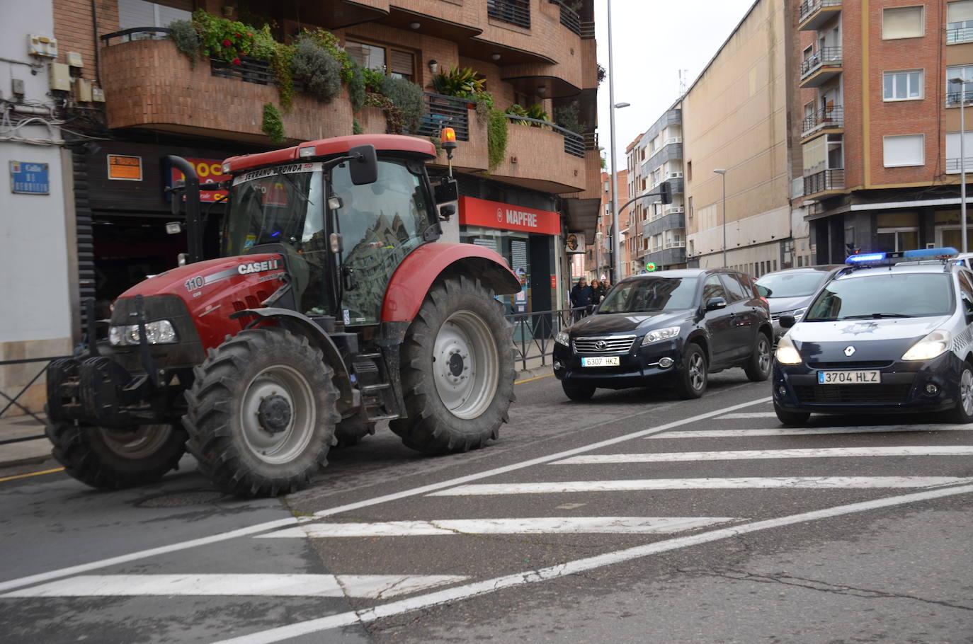 La tractorada en Calahorra de esta cuarta jornada, en imágenes