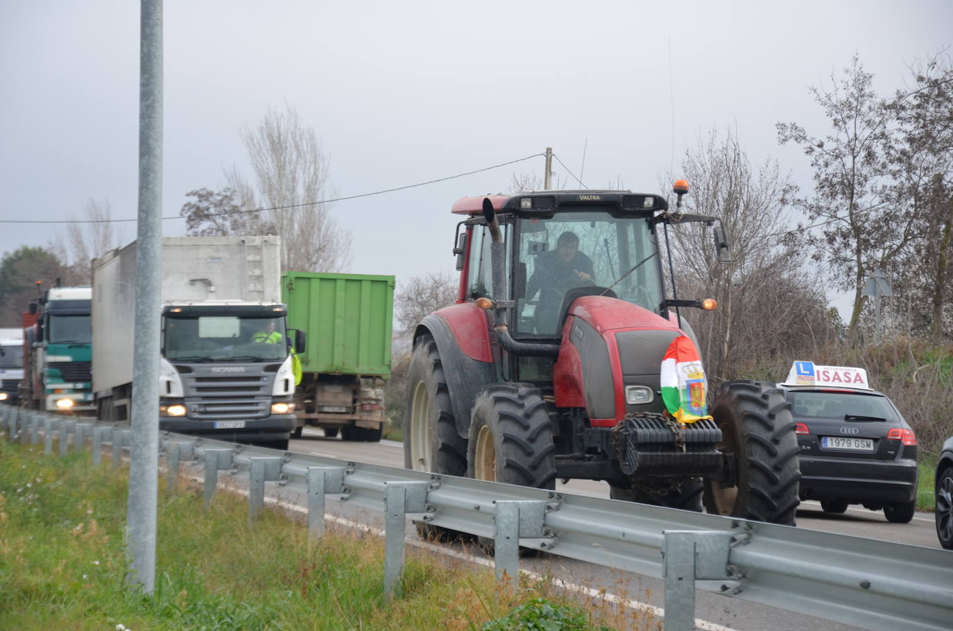 La tractorada en Calahorra de esta cuarta jornada, en imágenes