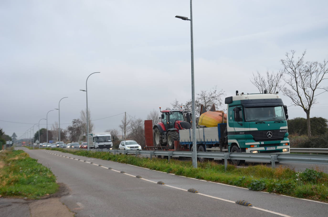 La tractorada en Calahorra de esta cuarta jornada, en imágenes