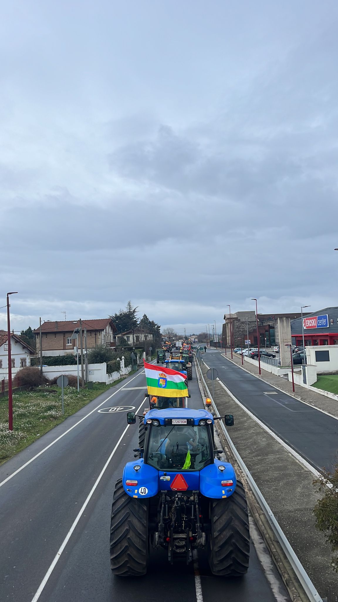 Las imágenes de la protesta agraria en La Rioja este viernes