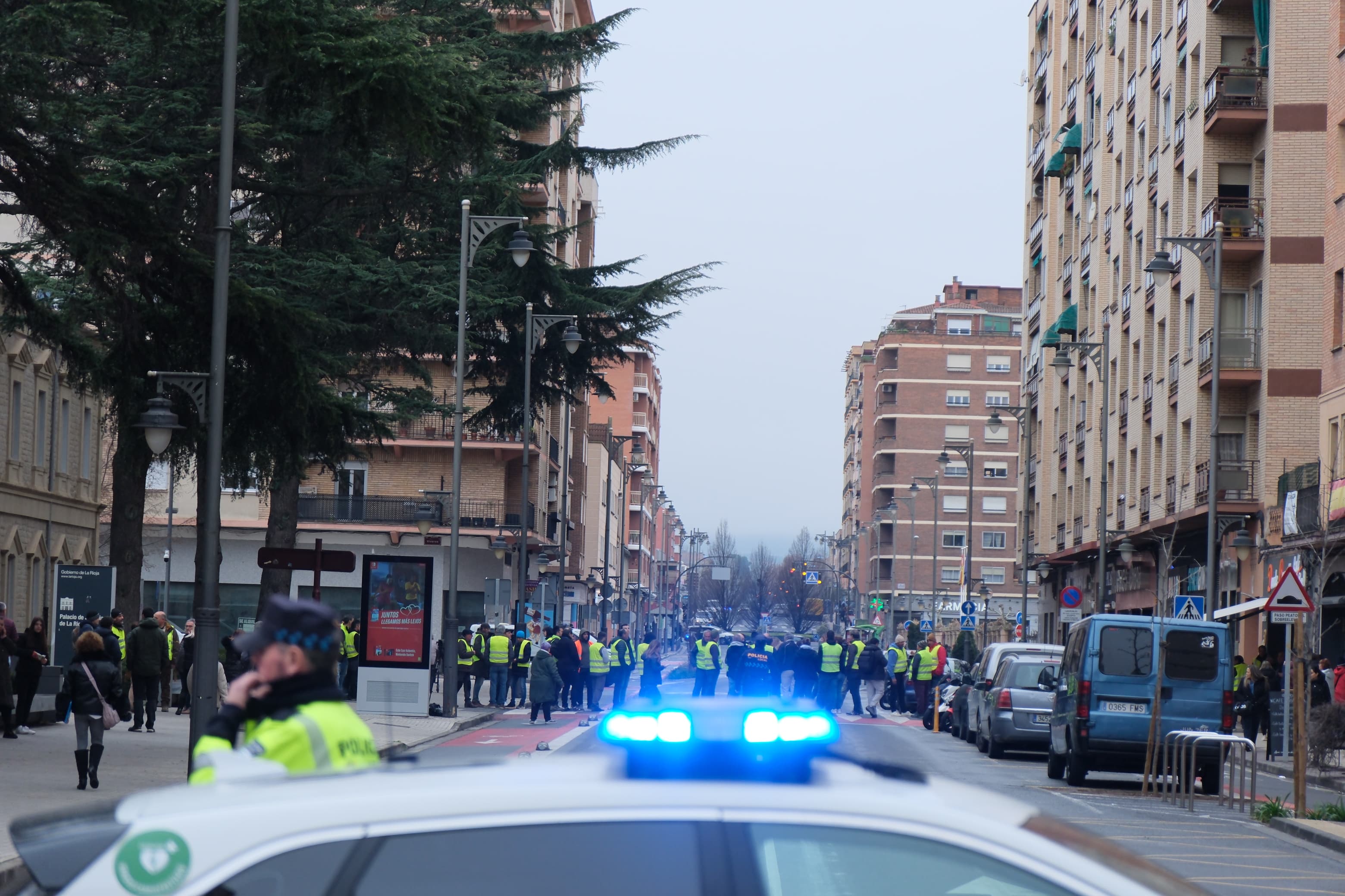 Las imágenes de la protesta agraria en La Rioja este viernes