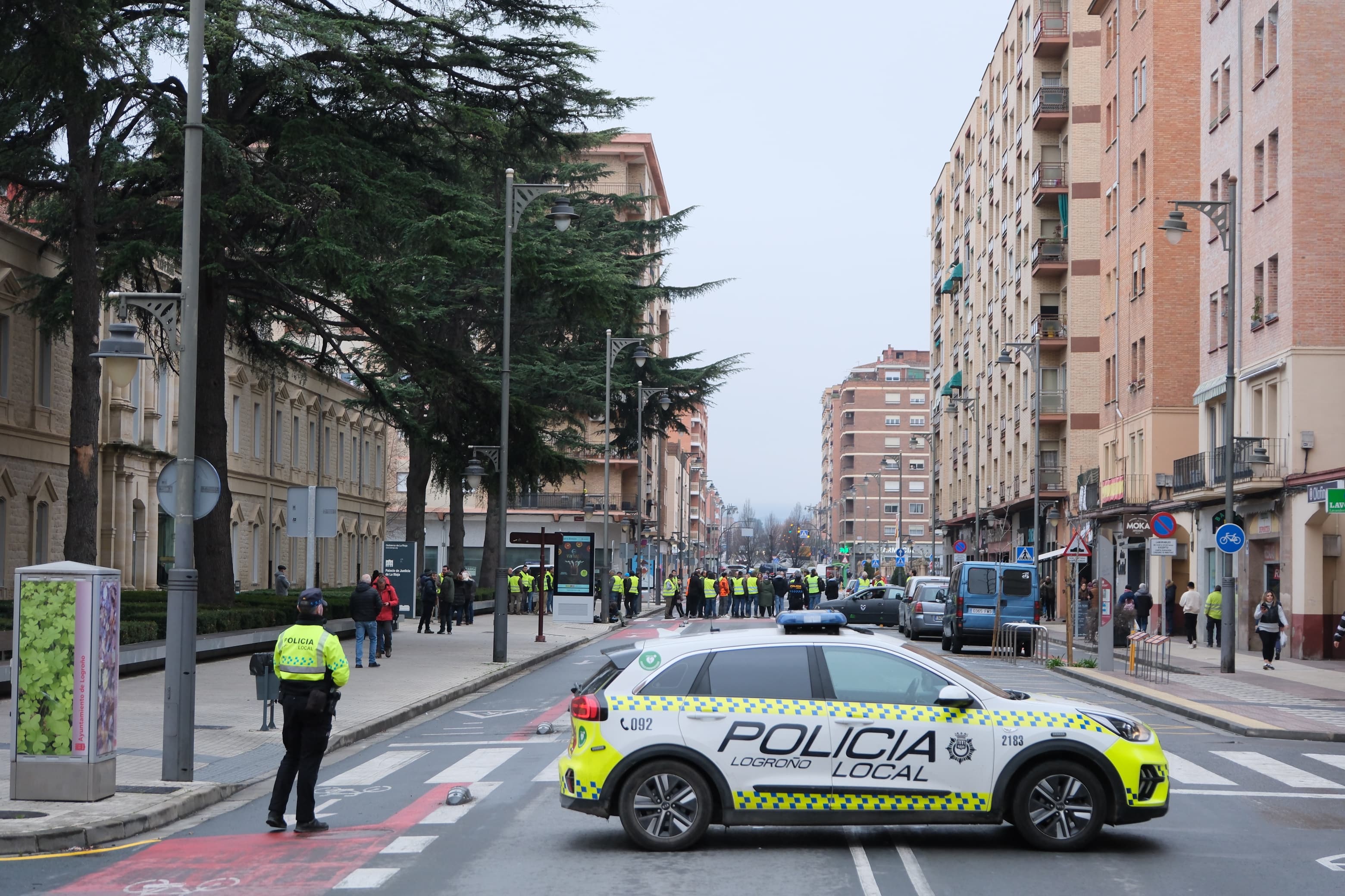 Las imágenes de la protesta agraria en La Rioja este viernes