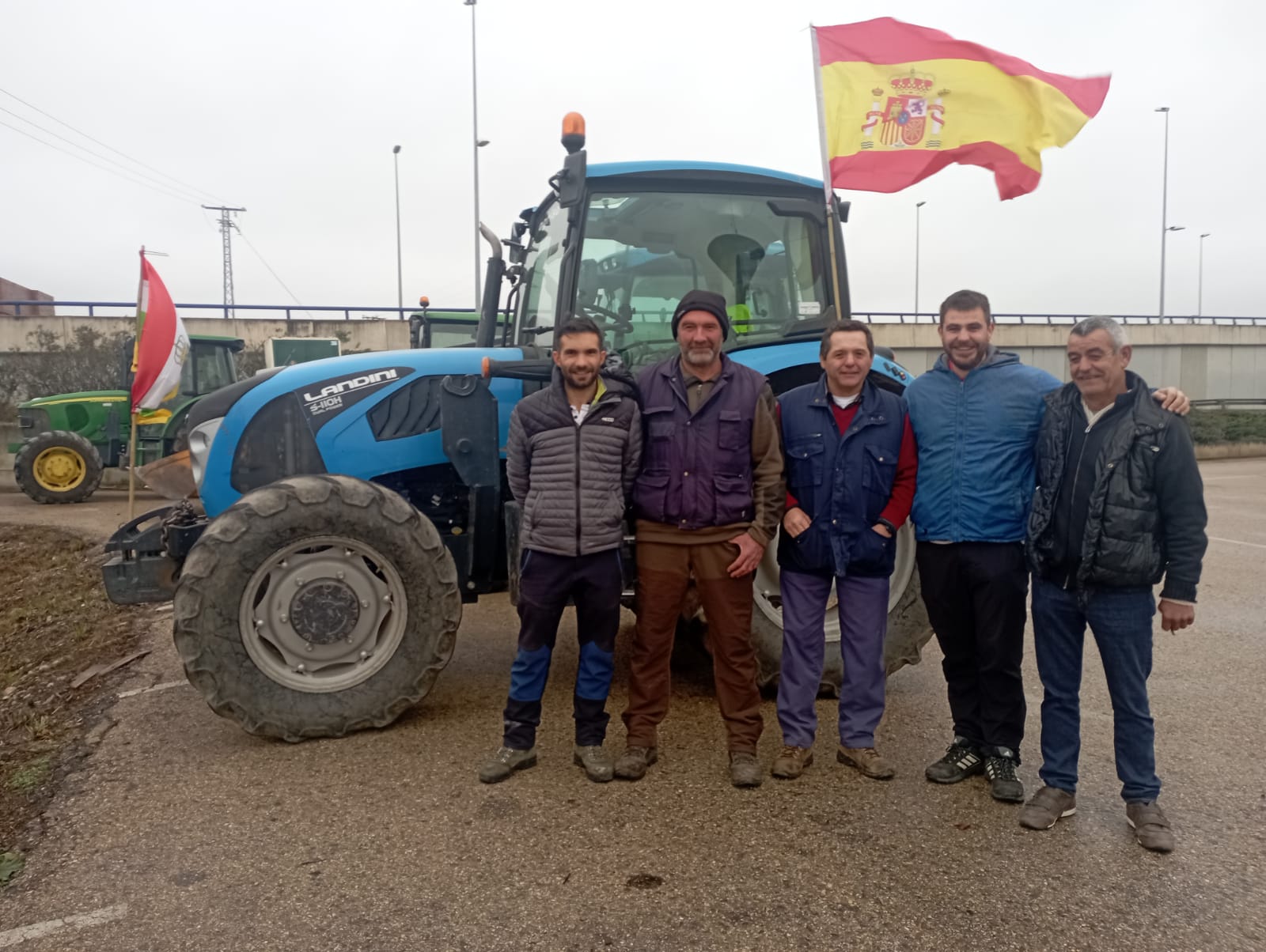 Las imágenes de la protesta agraria en La Rioja este viernes