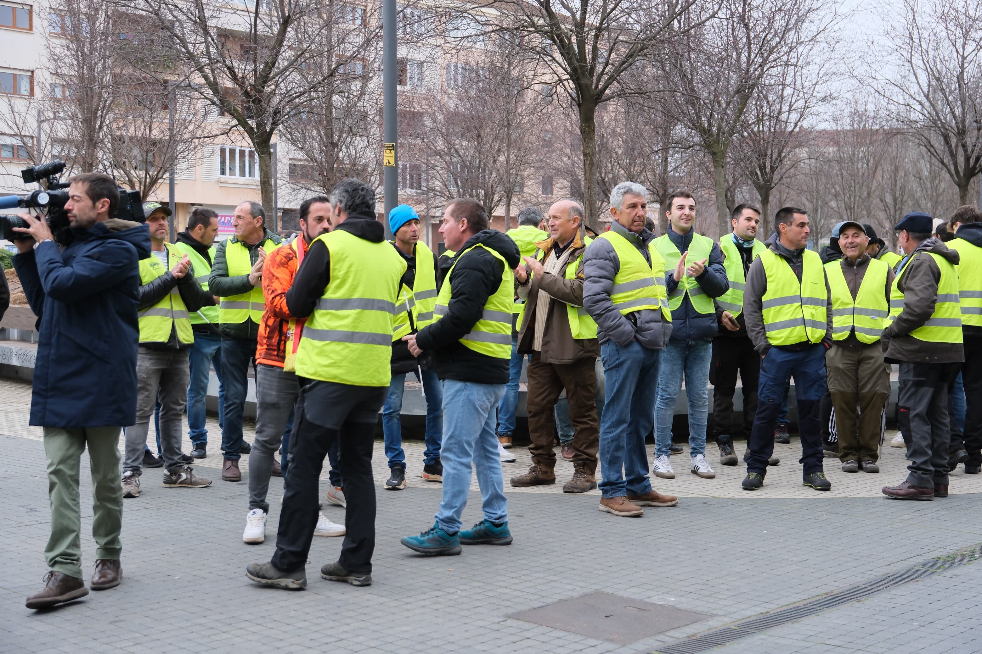 Las imágenes de la protesta agraria en La Rioja este viernes