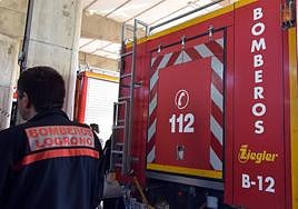 Trasladado al San Pedro un joven de 23 años por inhalación de humo en un incendio en un local de Logroño
