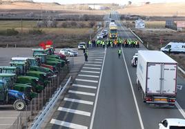 Protesta en La Rioja Baja.