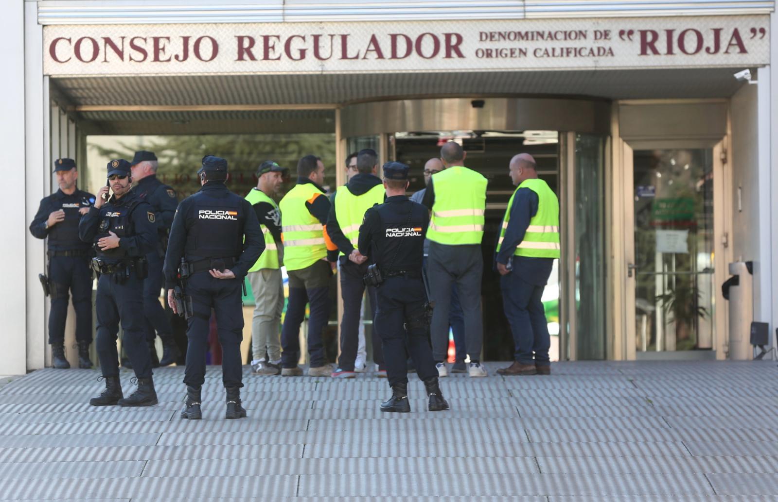 Las imágenes de la tractorada de este lunes