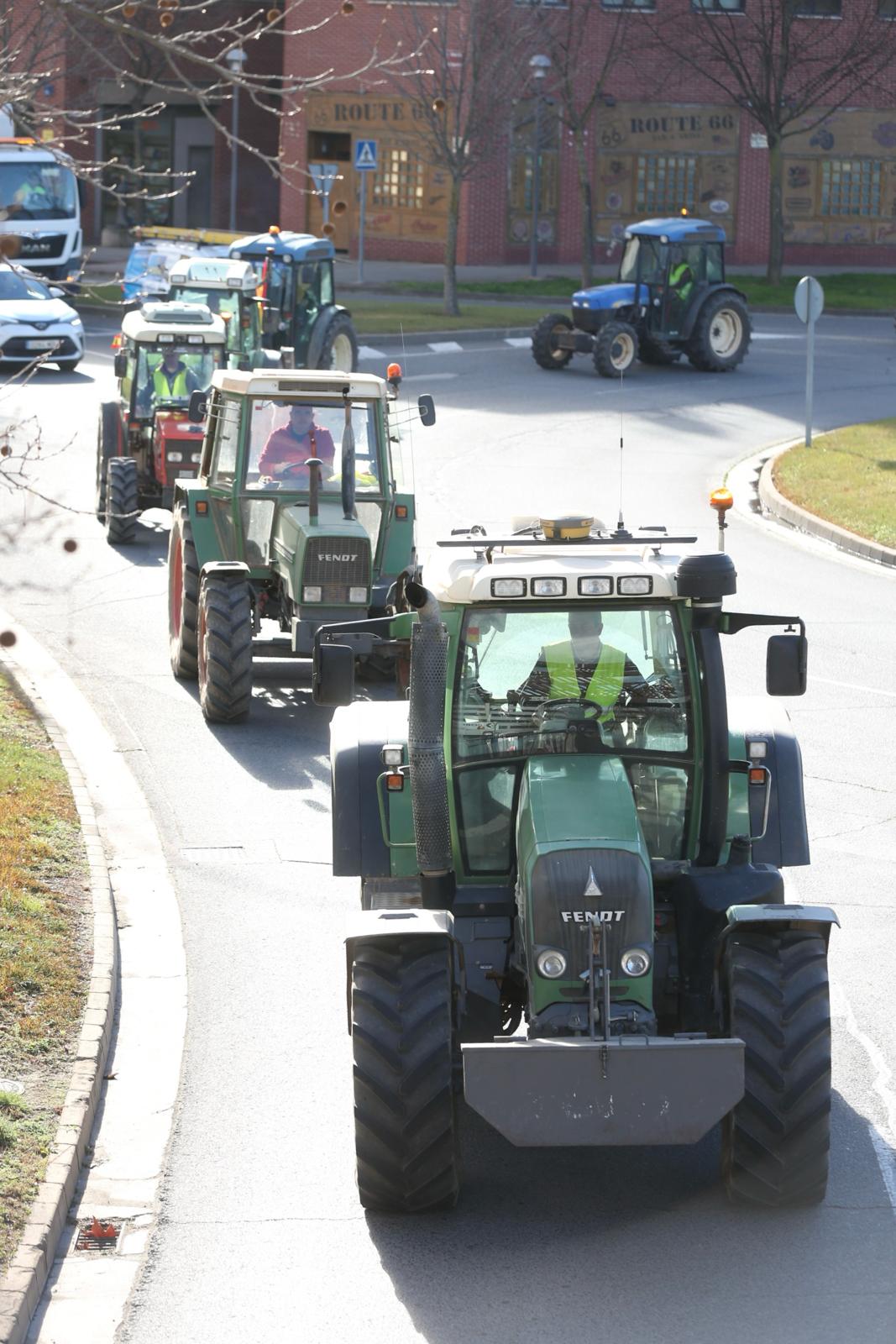 Las imágenes de la tractorada de este lunes