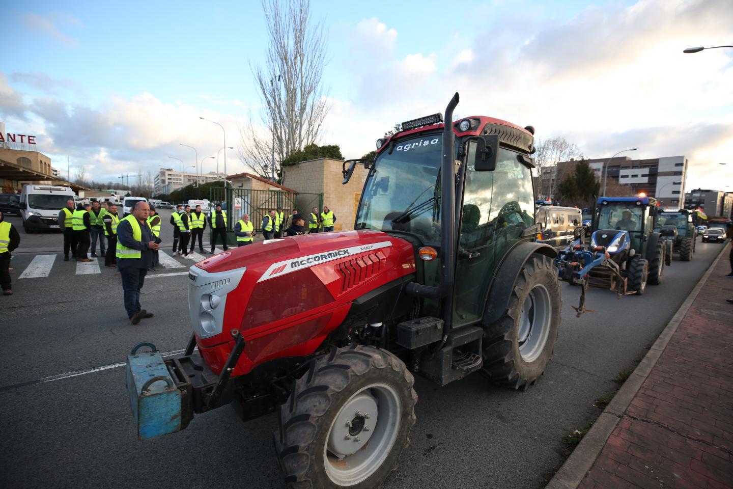 Las imágenes de la tractorada de este lunes