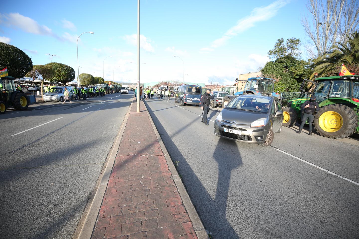 Las imágenes de la tractorada de este lunes