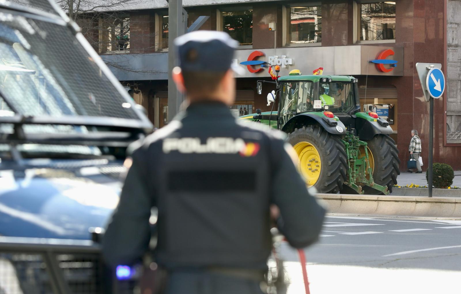 Las imágenes de la tractorada de este lunes