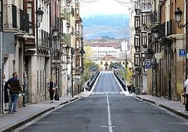 Calle Sagasta, que será remodelada.