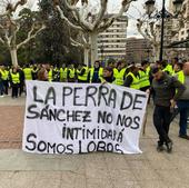 La pancarta sobre 'la perra de Sánchez': «Es de mal gusto y retrata a quien la escribe»