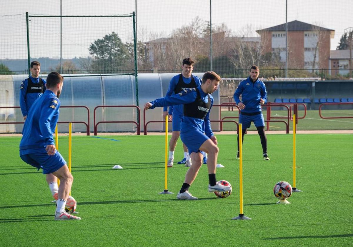 Entrenamiento de la SD Logroñés