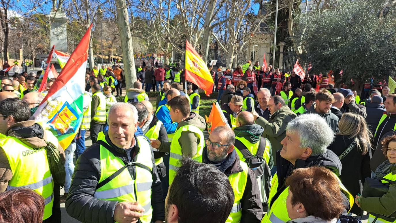 Los agricultores riojanos se manifiestan en Madrid