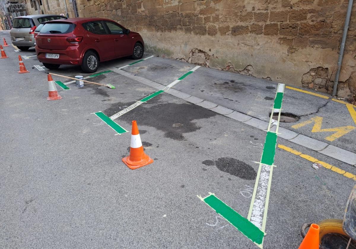 La zona verde de Laguardia, ubicada en la zona alta del municipio, ya está señalizada para los residentes.