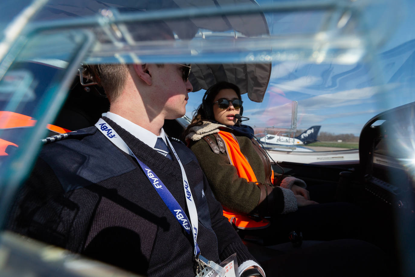 Primer día en la escuela de pilotos de Agoncillo