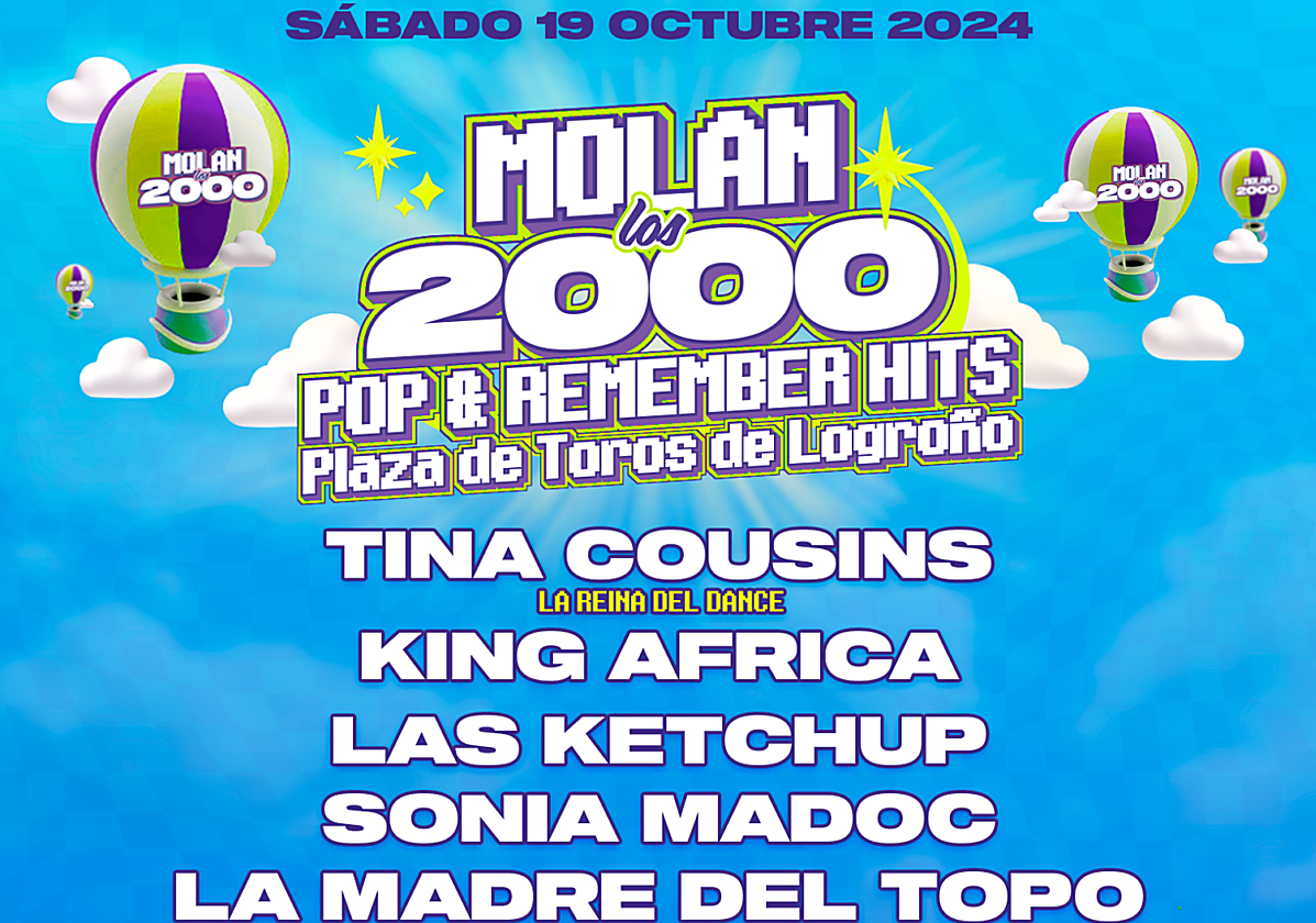 'Molan los 2000' traerá a Logroño a Tina Cousins, King África o Las Ketchup