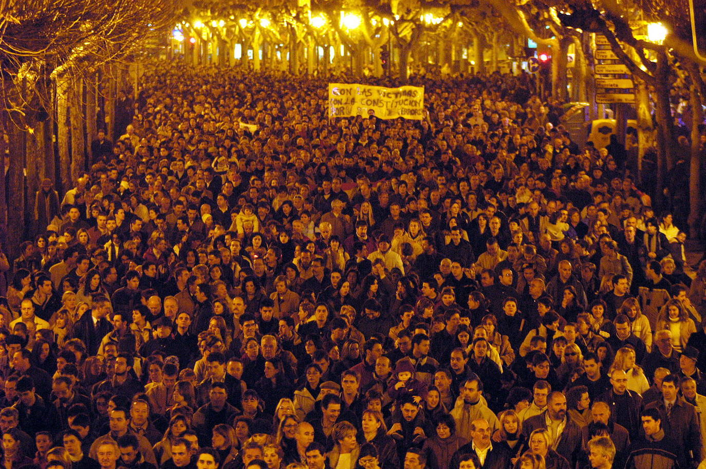 Decenas de miles de personas salieron a las calles de Logroño y el resto de poblaciones riojanas el 12 de marzo de 2004.